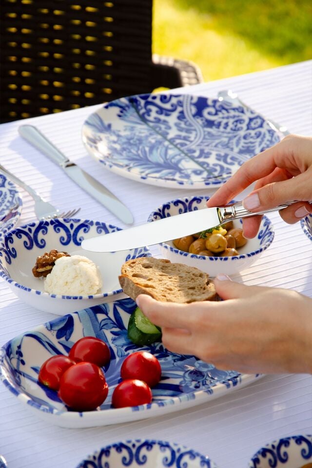 Bleu 14 Parça 6 Kişilik Kahvaltı Takımı