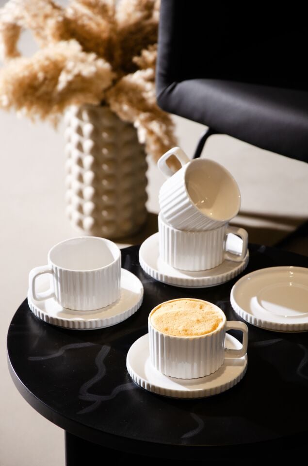 Ritz 4 Kişilik Çay ve Kahve Fincanı Takımı 200cc