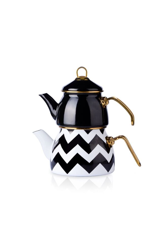 Zigzag Emaye Çaydanlık Takımı