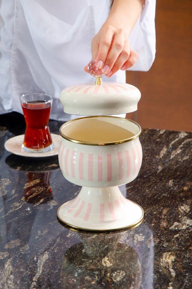 Blush Royale Emaye Şekerlik – 900 ml | 12 cm