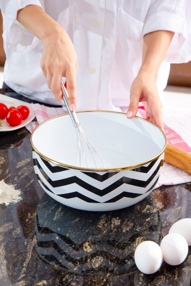 Zigzag Emaye Karıştırma Kabı 4Lt