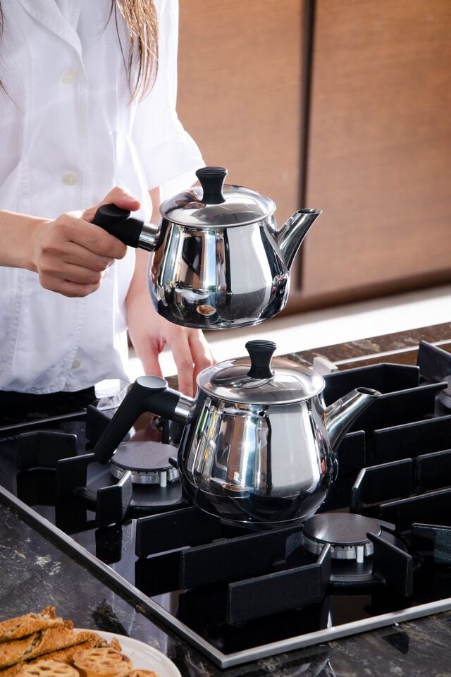 Gina Compact Paslanmaz Çelik Çaydanlık