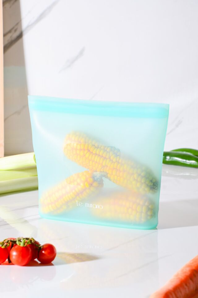 Mood Hava Sızdırmaz Kilitli Silikon Saklama Torbası 700 ml | Yeşil