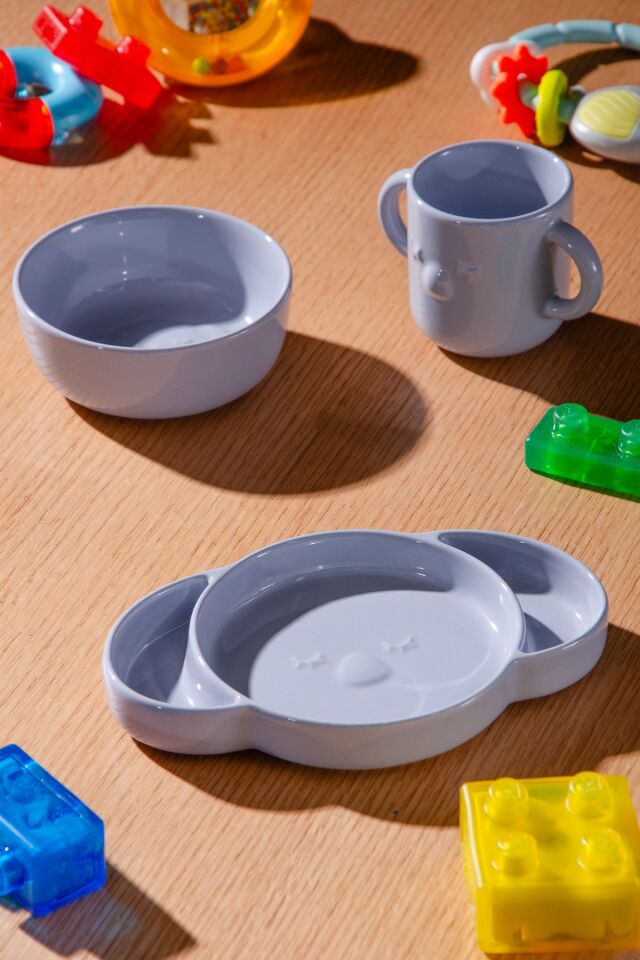 Momo 3 Parça Koala Desenli Mama Seti | Mavi